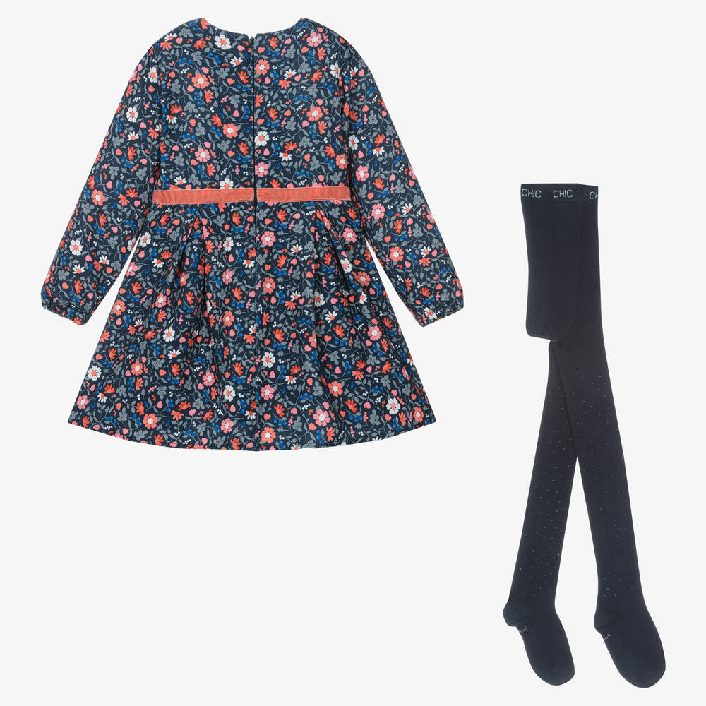 Bobux-طقم فستان بطبعة ورود لون كحلي | Childrensalon Outlet