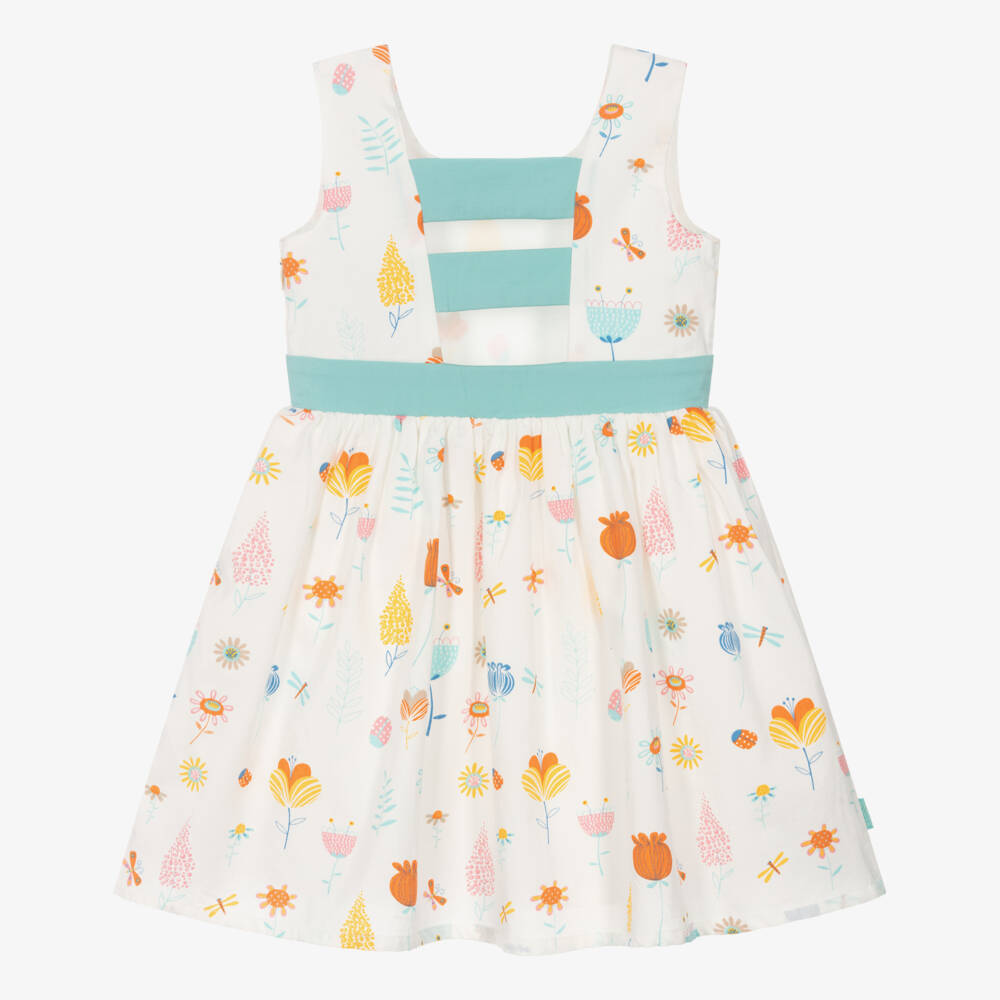 Boboli-فستان قطني مزهر للبنات | Childrensalon Outlet