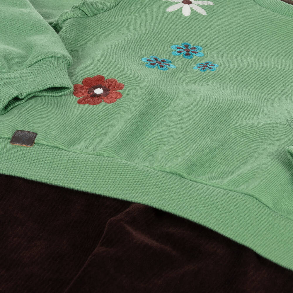 Boboli-Girls Brown Corduroy Legging Ensemble | Childrensalon Outlet