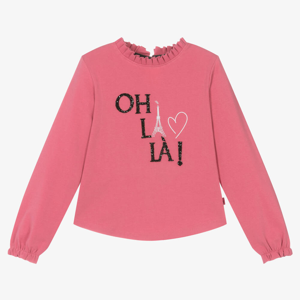 Boboli - Korallenrosa Baumwolltop (M) | Childrensalon