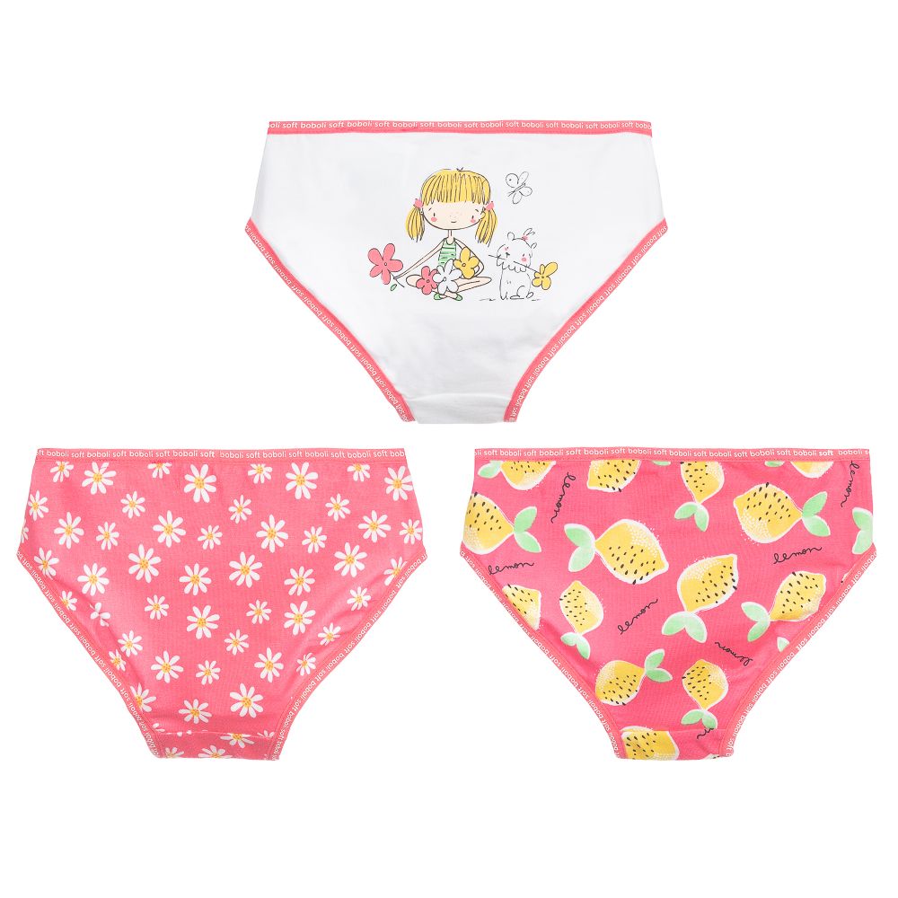 Boboli-Хлопковые трусы для девочек (3 пары) | Childrensalon Outlet