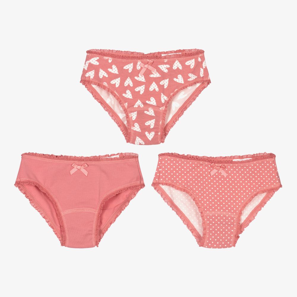 Boboli - Girls Cotton Knickers (3 Pack) | Childrensalon