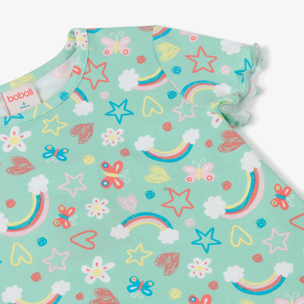 Boboli-Girls Cotton Rainbow Dreams Sleep Set | Childrensalon Outlet