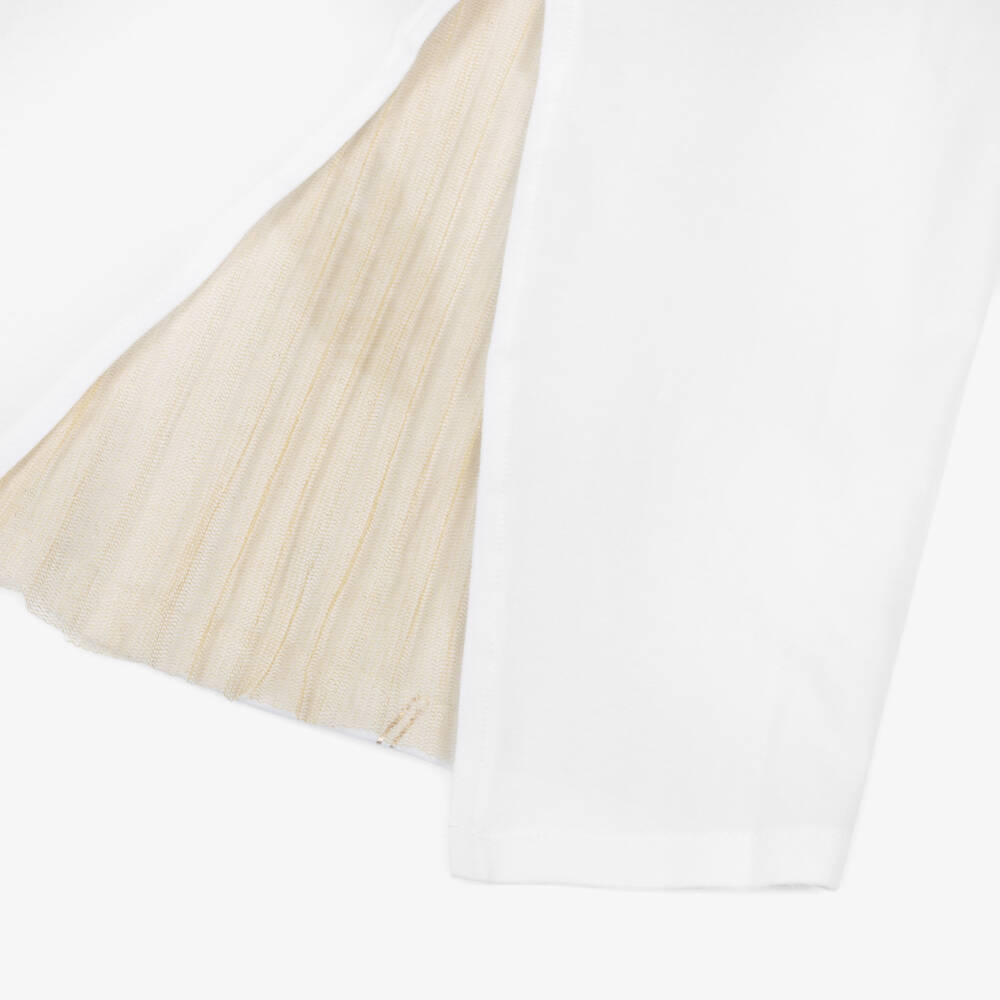 Boboli-Girls Cotton Tee with Floral Design | Childrensalon Outlet