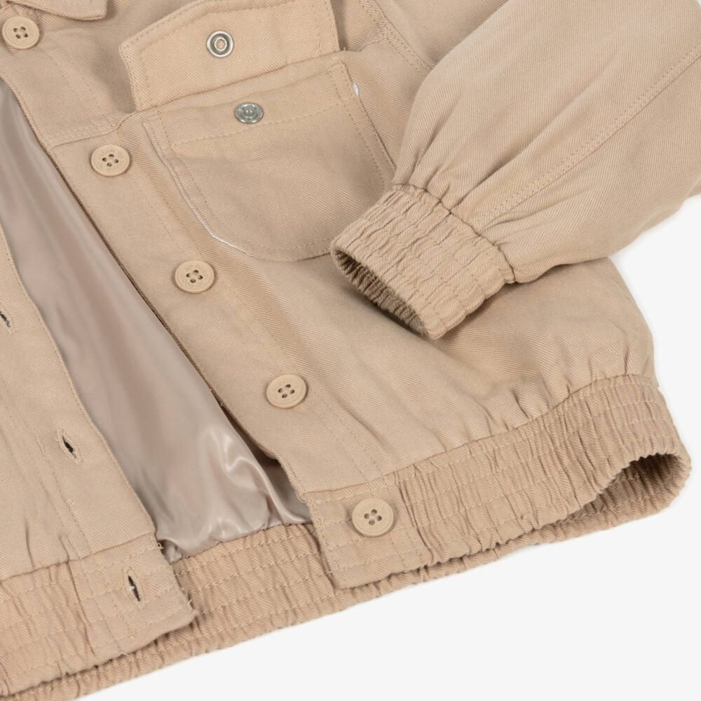 بوبولي-جاكيت قصير من التويل الكريمي للبنات | Childrensalon Outlet