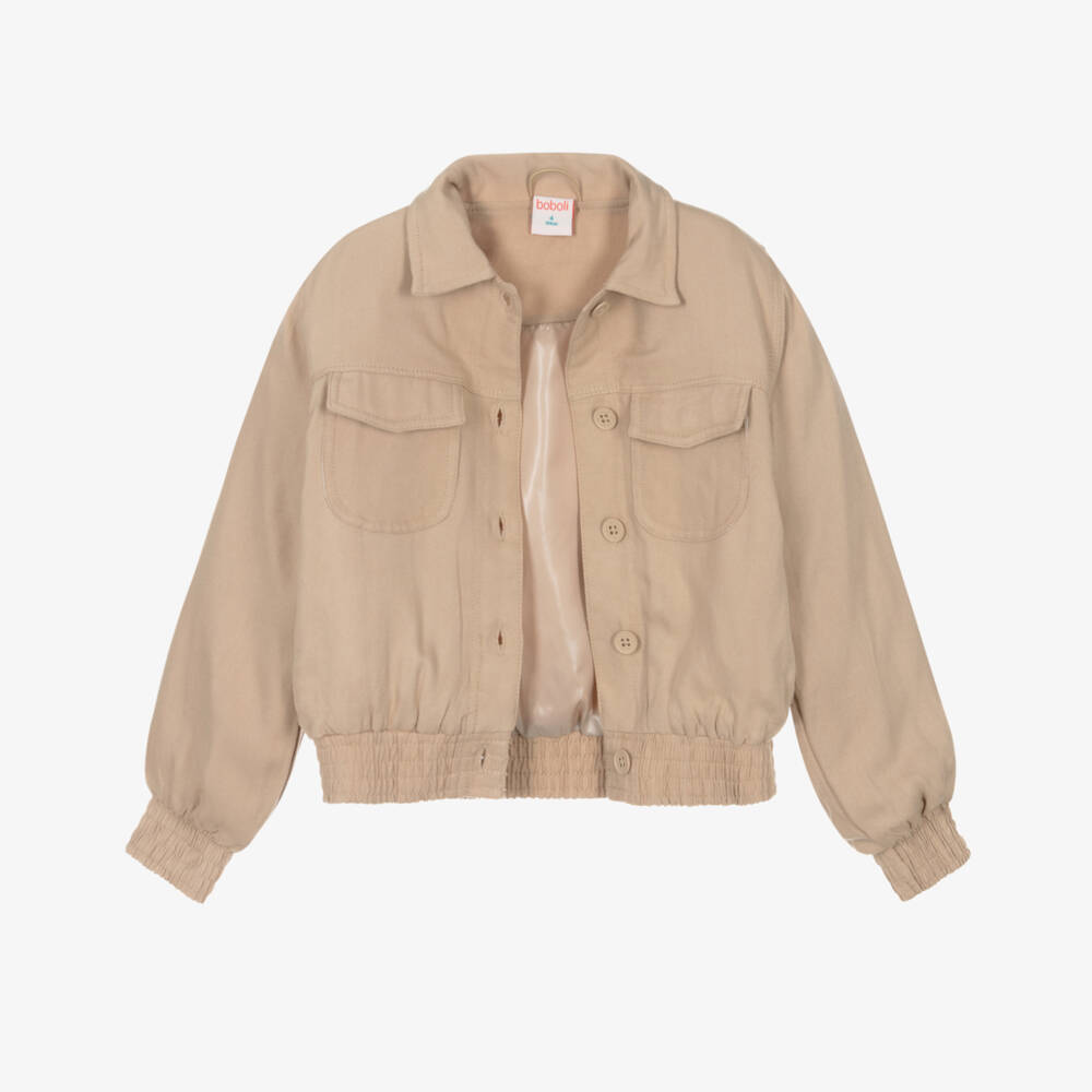 بوبولي-جاكيت قصير من التويل الكريمي للبنات | Childrensalon Outlet