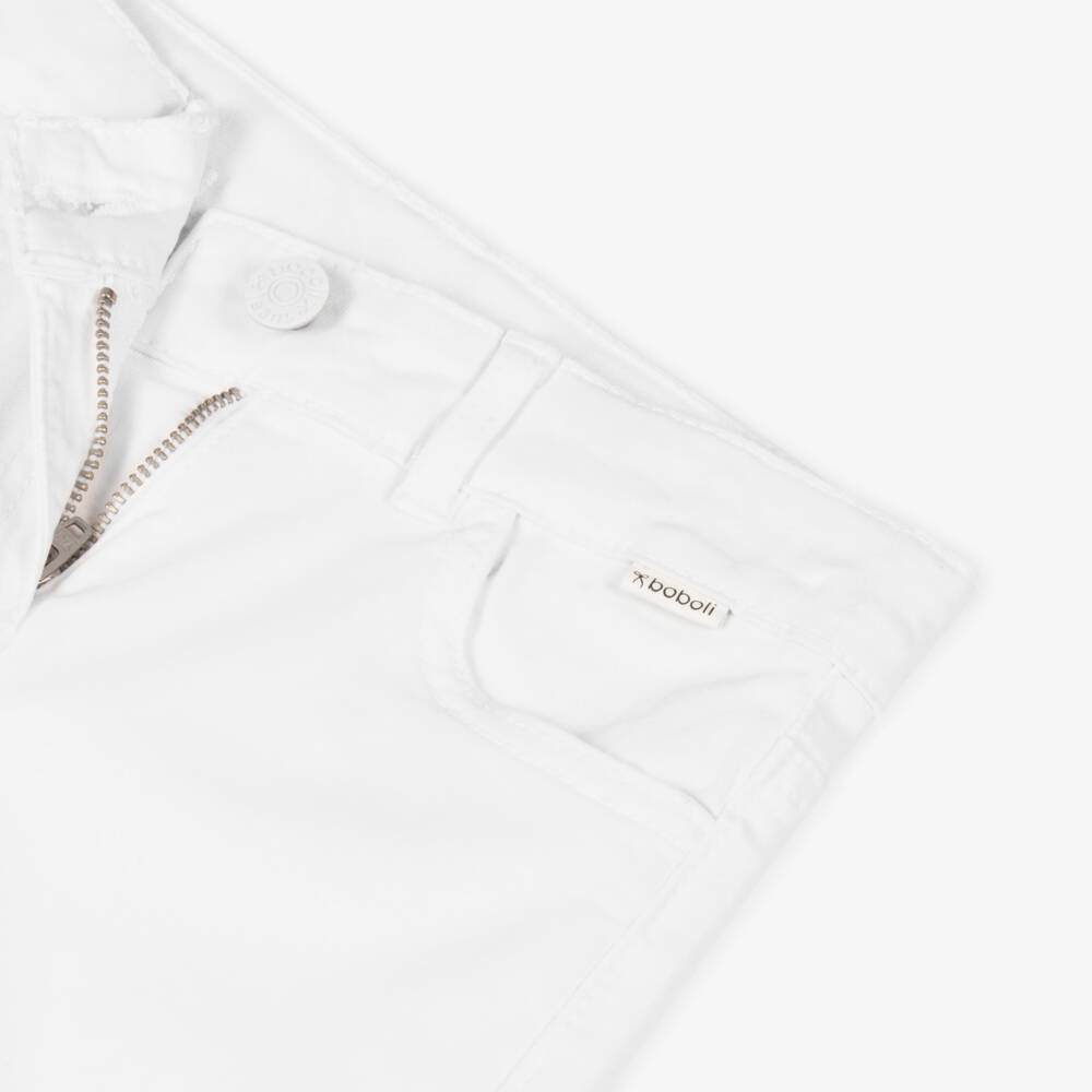 Boboli-Girls Crisp Cotton Flare Pants | Childrensalon Outlet