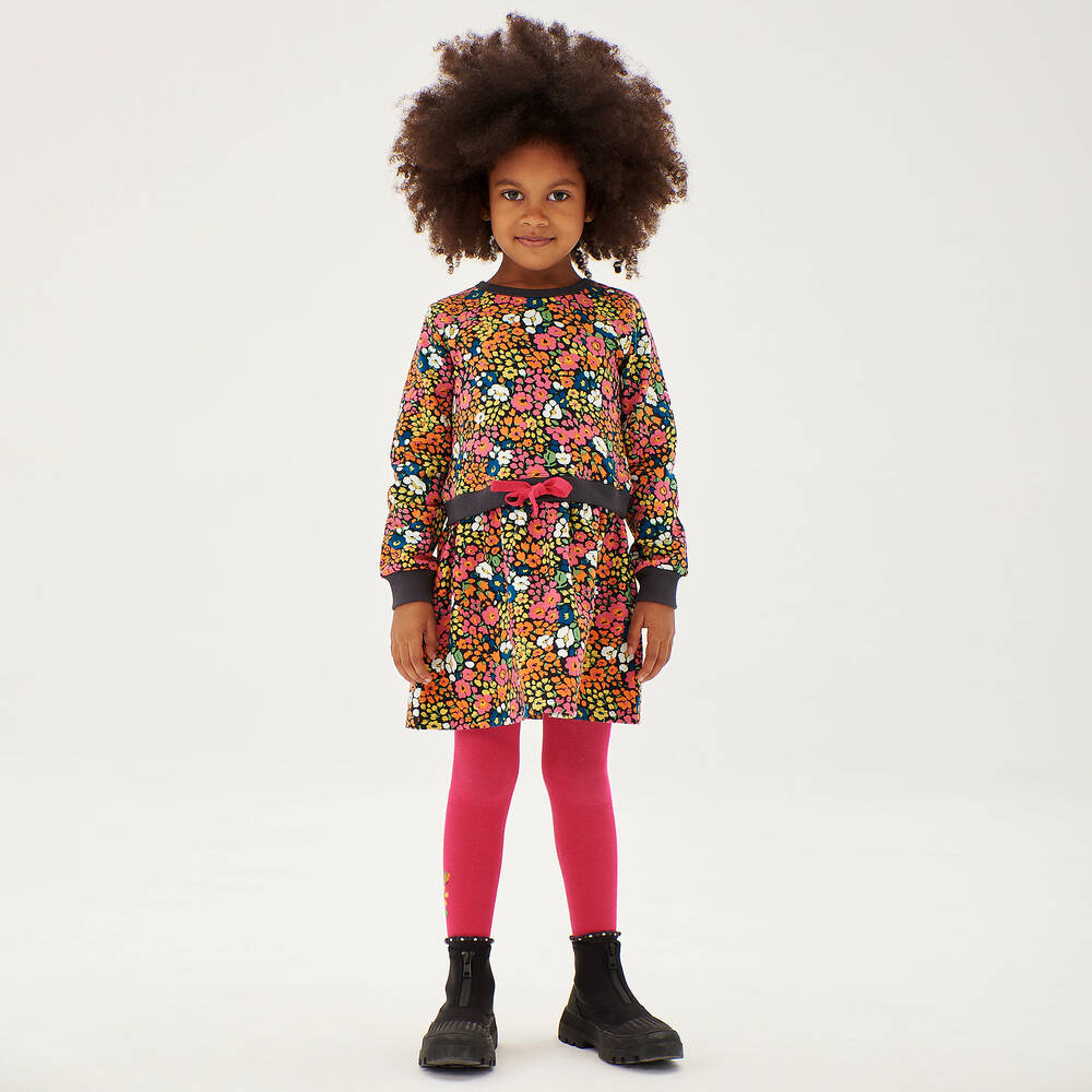 Boboli Robe fleurie en coton Fille Childrensalon Outlet