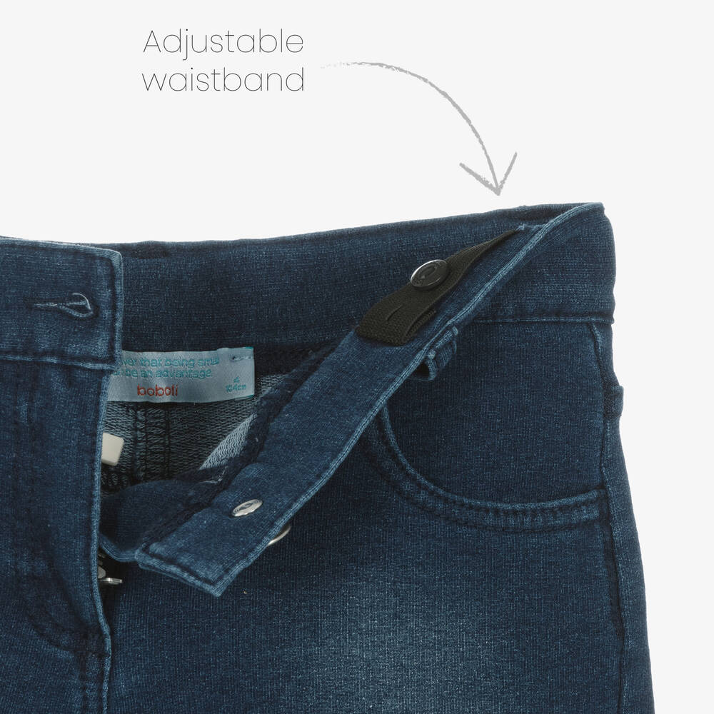 Boboli-Girls Floral Top & Denim-Look Shorts Set | Childrensalon Outlet