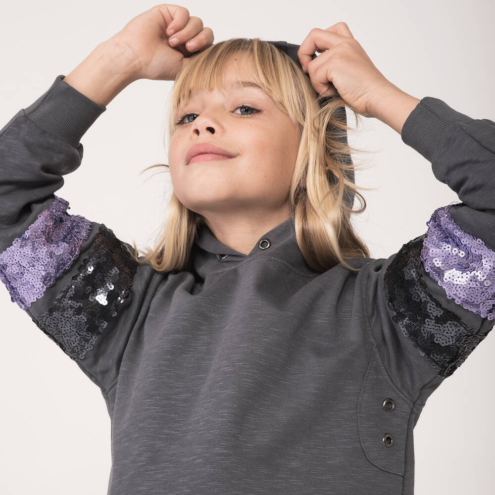 Boboli-Girls Grey & Black Leggings Set | Childrensalon Outlet