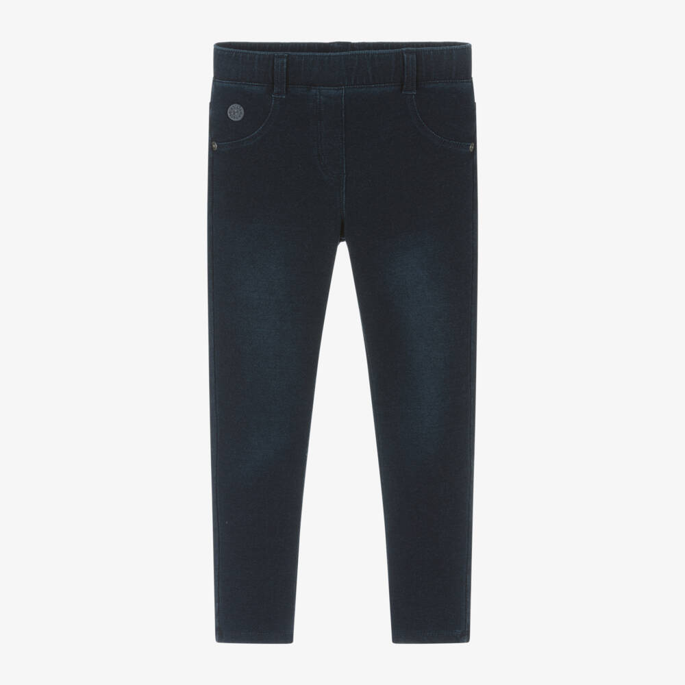 Boboli-Girls Indigo Stretch Jeggings | Childrensalon Outlet