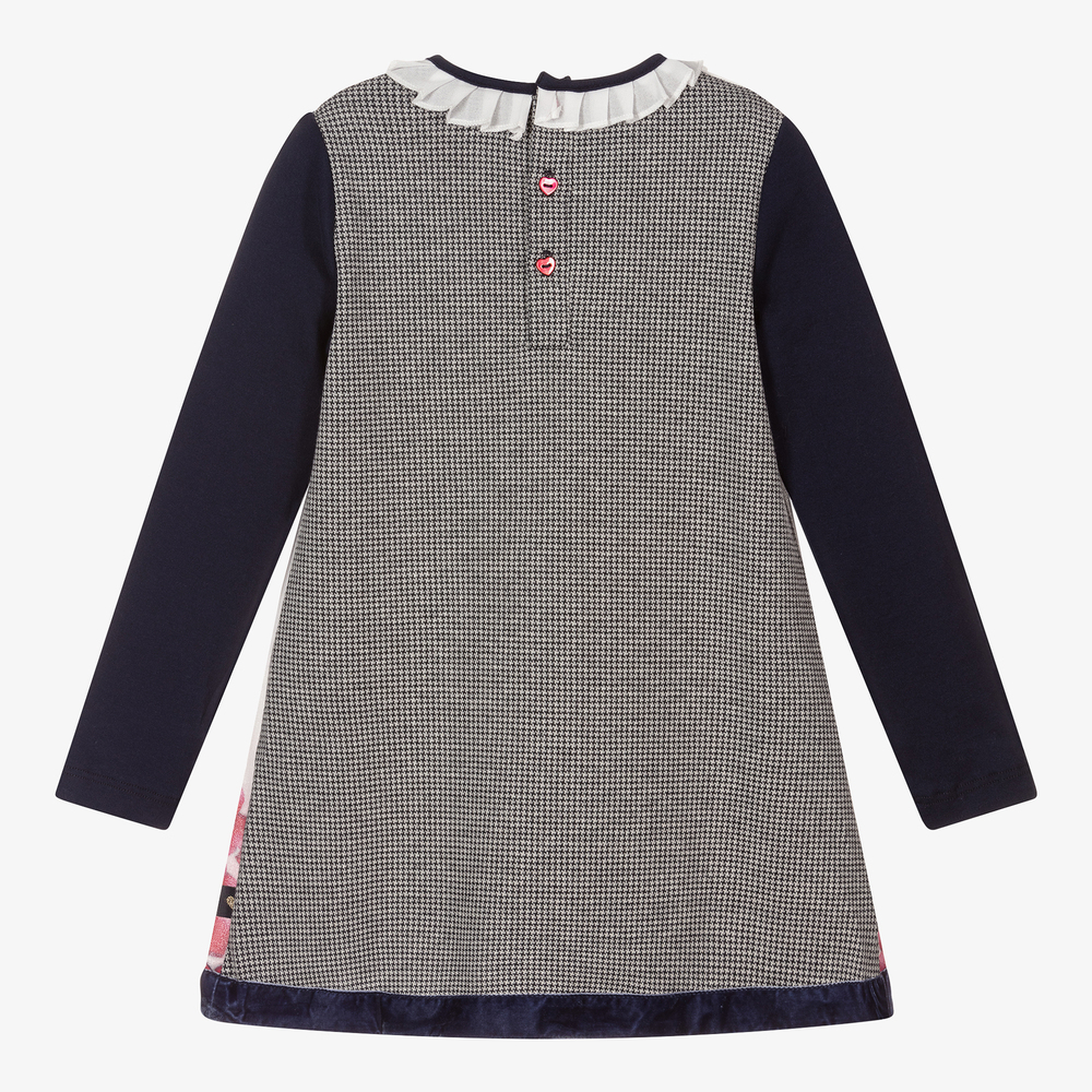 Boboli-Girls Ivory & Blue Dress Set | Childrensalon Outlet