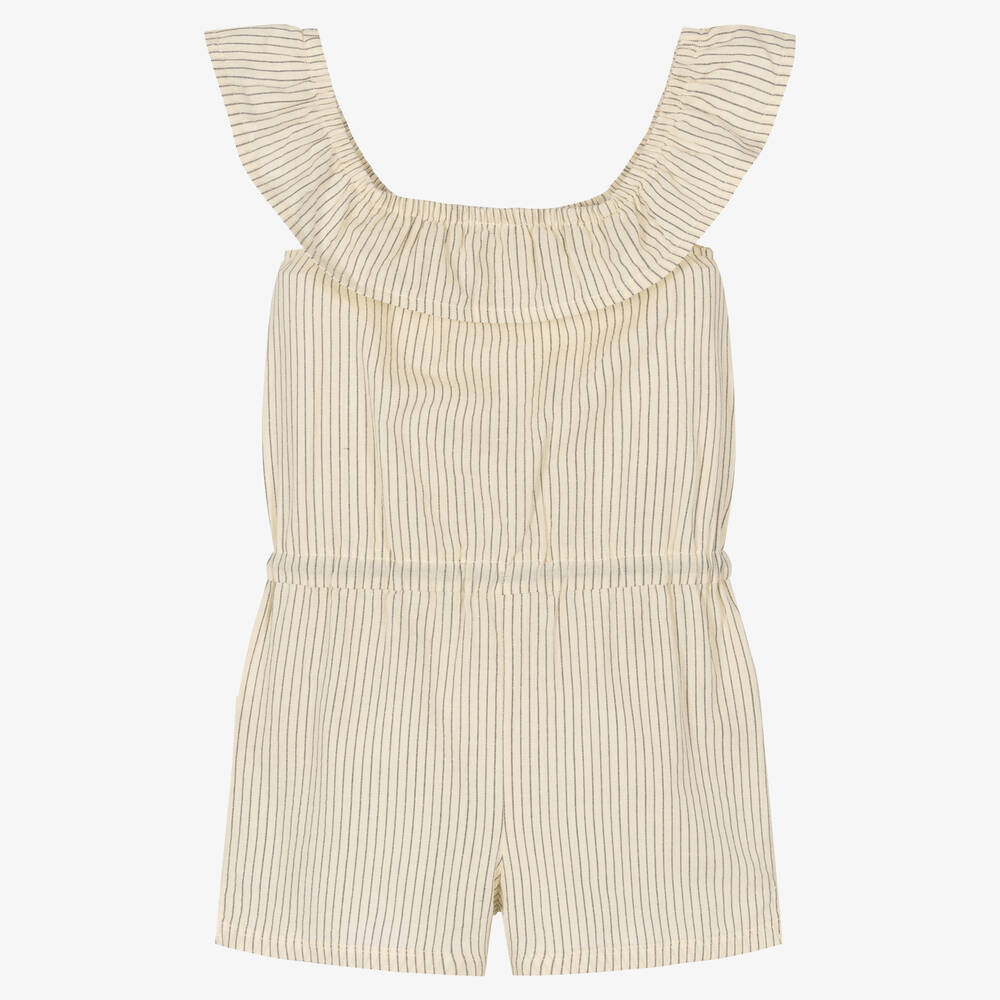 بوبولي-بلاي سوت قطن لون عاجي للبنات | Childrensalon Outlet