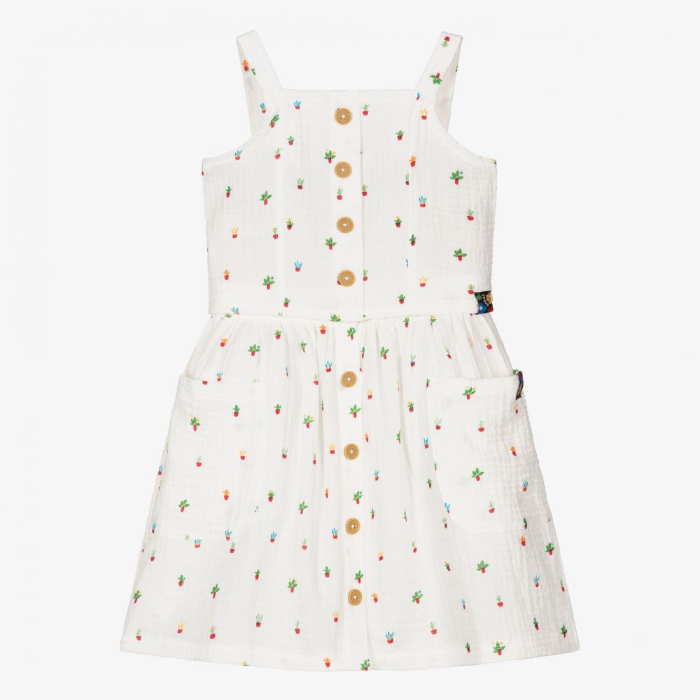 Boboli - Кремовый топ и юбка в цветочек для девочек | Childrensalon