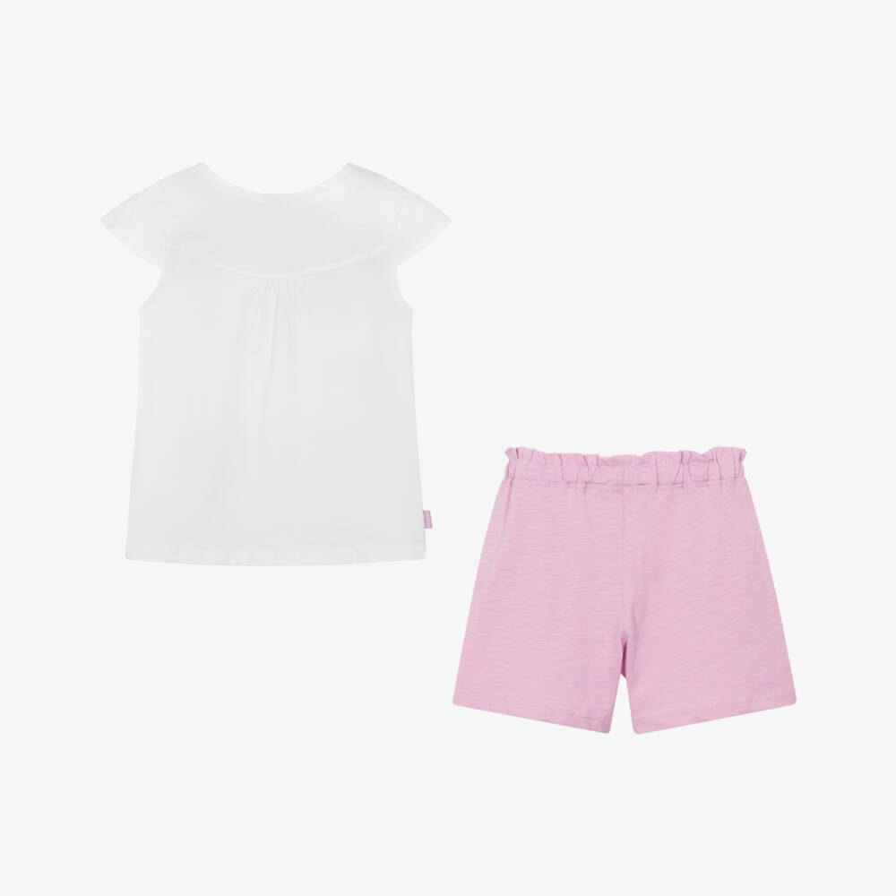 Boboli-Girls Lilac & Ivory Cotton Set | Childrensalon Outlet