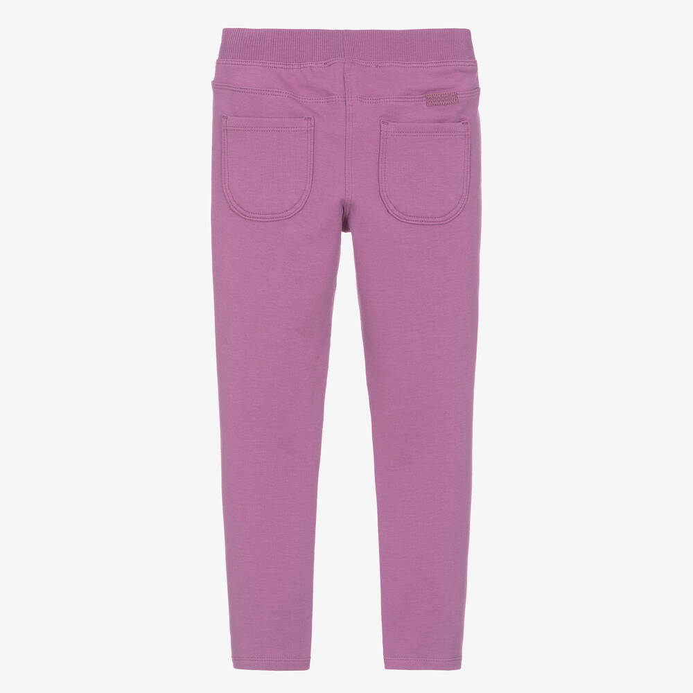 Boboli-Girls Lilac Purple Cotton Jeggings | Childrensalon Outlet