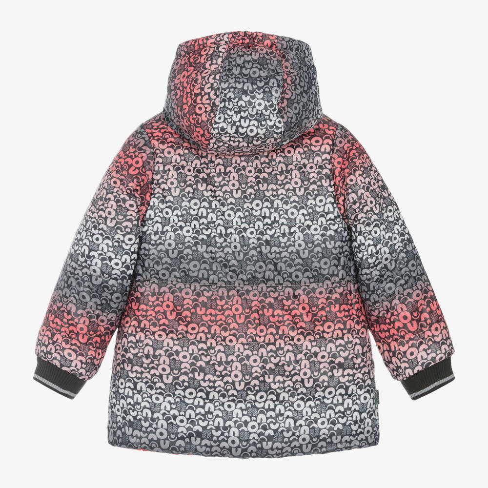 Boboli-Girls Metallic Pink Hooded Jacket | Childrensalon Outlet