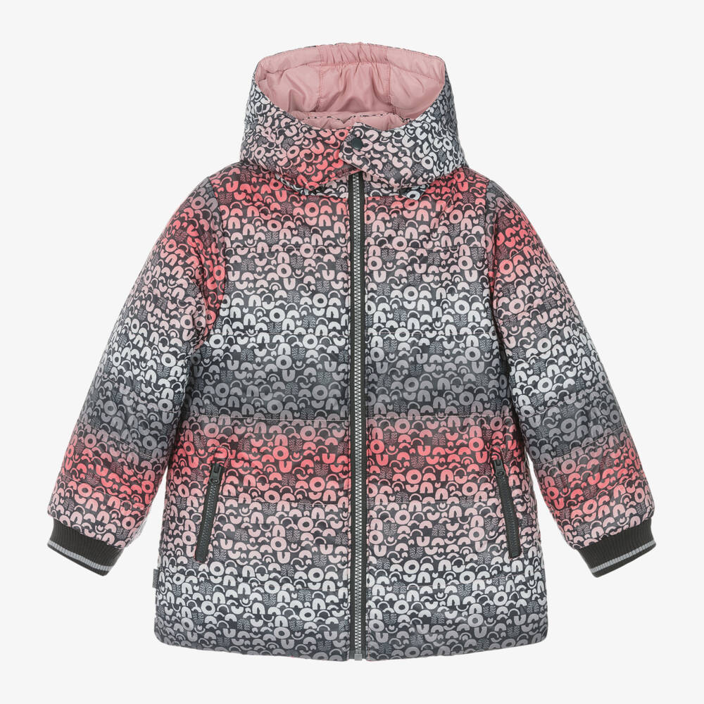 Boboli-Girls Metallic Pink Hooded Jacket | Childrensalon Outlet