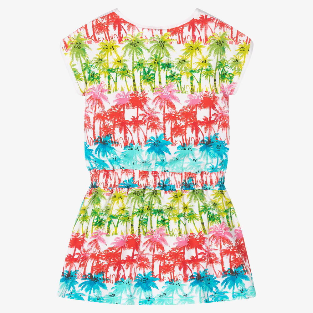 Boboli-Girls Multicoloured Palm Tree Dress | Childrensalon Outlet