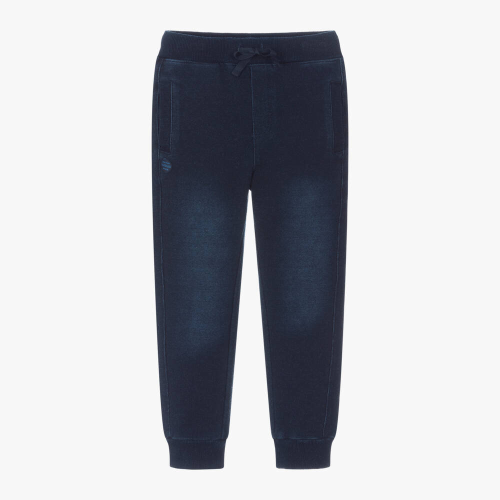 Boboli-Girls Navy Cotton Blend Joggers | Childrensalon Outlet