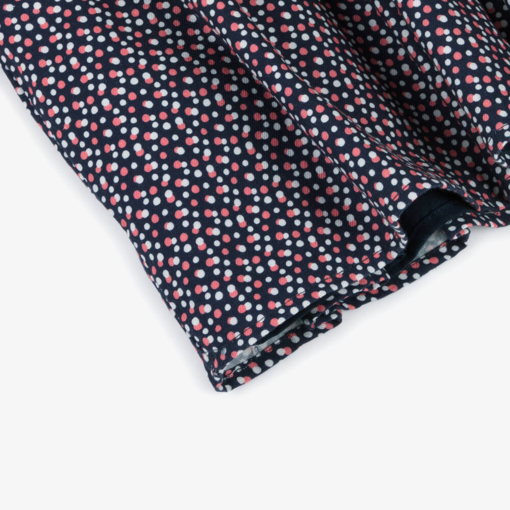 Boboli-فستان بطبعة ورود لون أزرق وزهري | Childrensalon Outlet