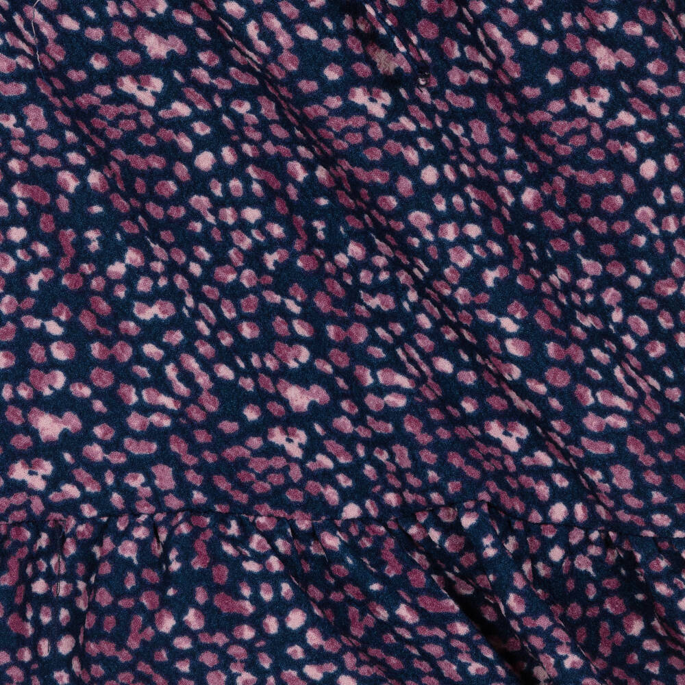 Boboli-Girls Navy & Violet Crêpe Dress | Childrensalon Outlet