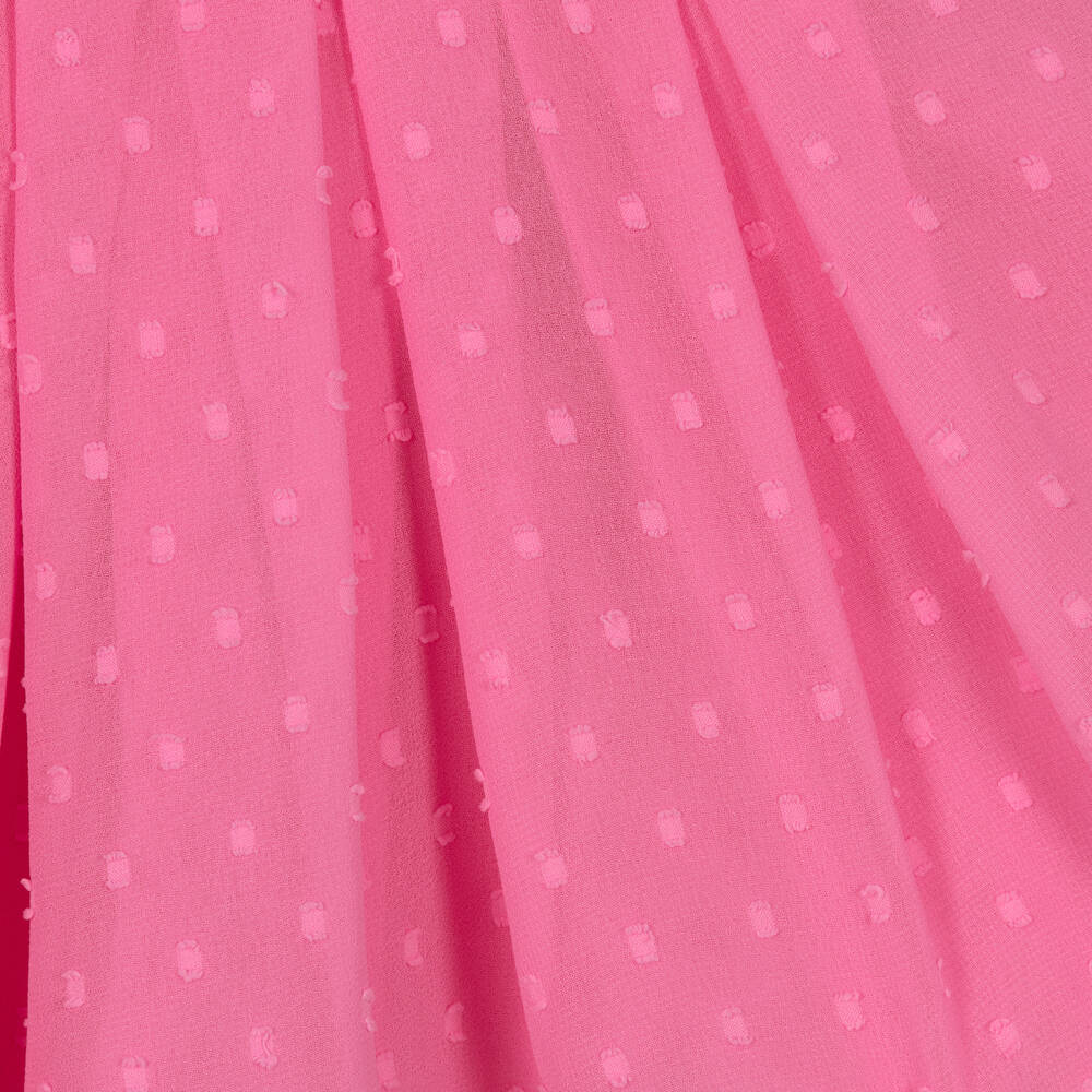 Boboli-Girls Pink Chiffon Dress | Childrensalon Outlet