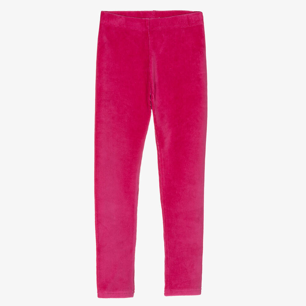 Boboli - Girls Pink Corduroy Leggings | Childrensalon