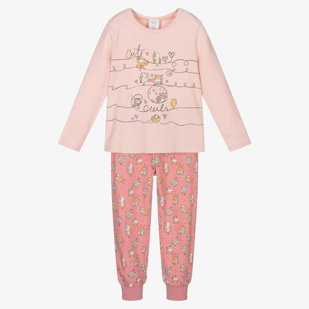 Boboli - Розовая хлопковая пижама для девочек | Childrensalon