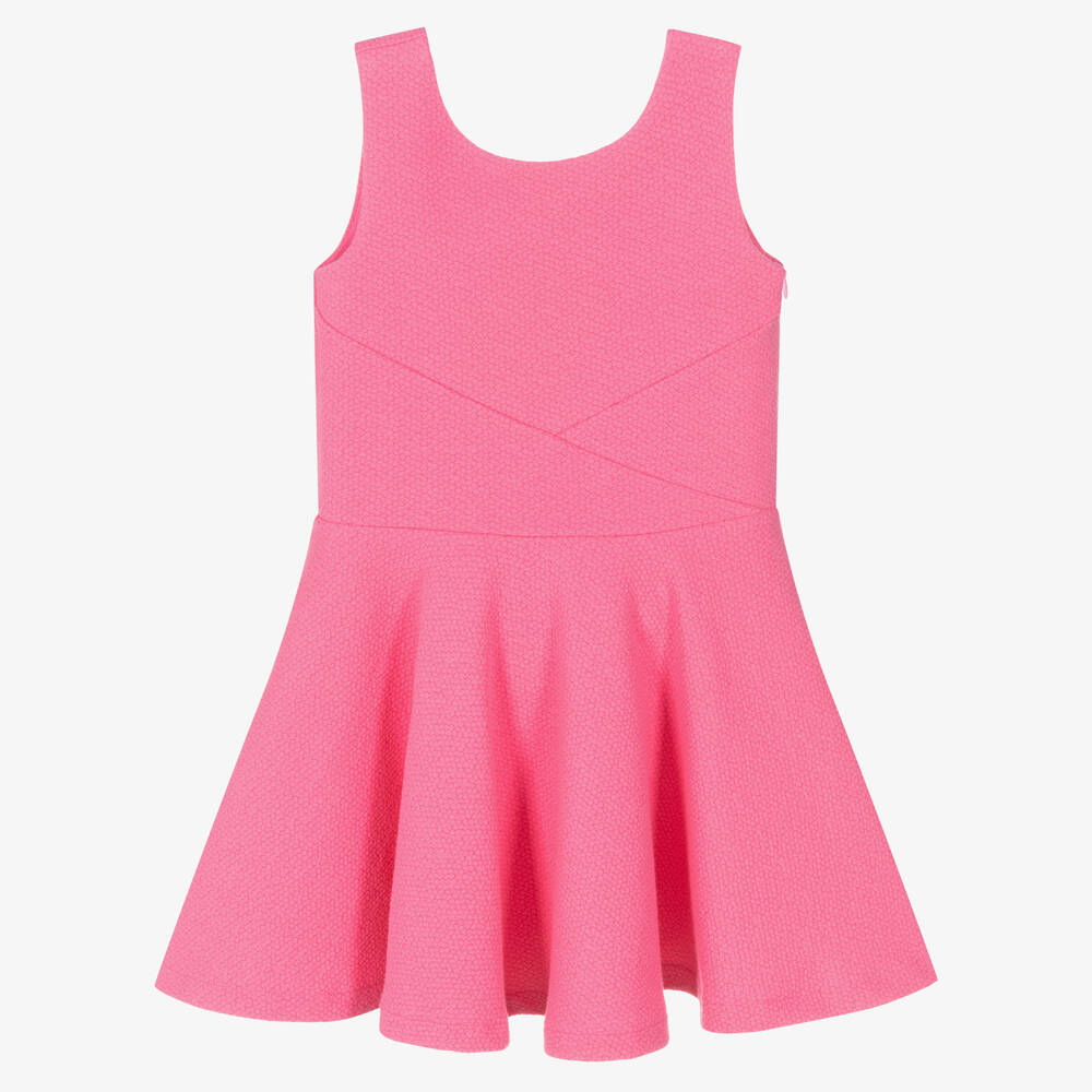 Boboli - Rosa Kleid mit Cut-out am Rücken (M) | Childrensalon