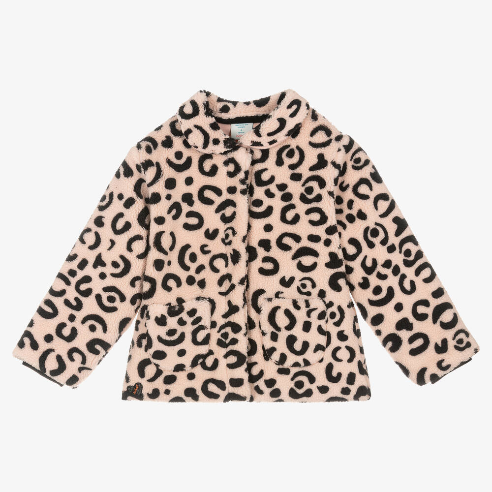 Boboli-Girls Pink Fleece Jacket | Childrensalon Outlet