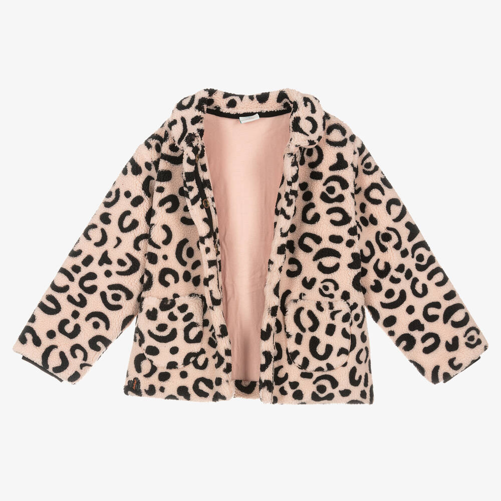 Boboli-Girls Pink Fleece Jacket | Childrensalon Outlet