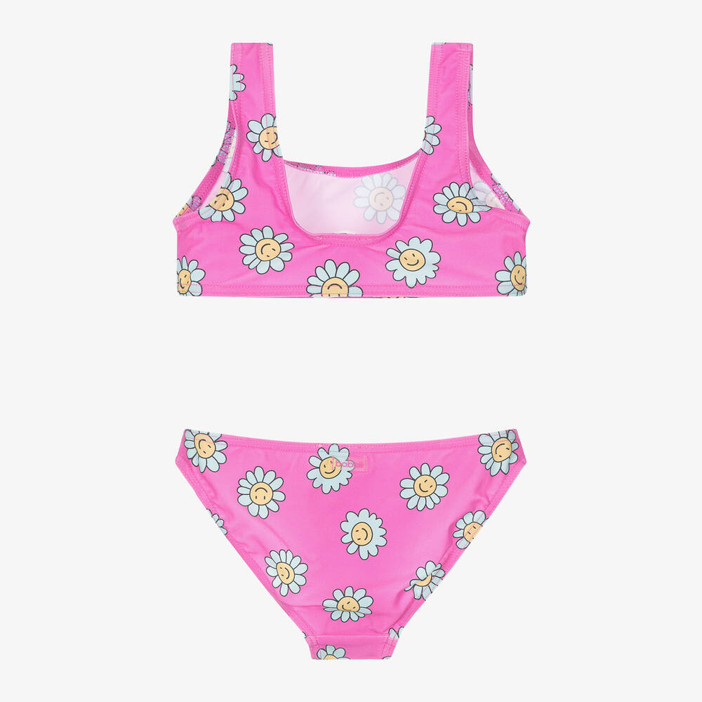 Boboli-Girls Pink Floral Bikini | Childrensalon Outlet
