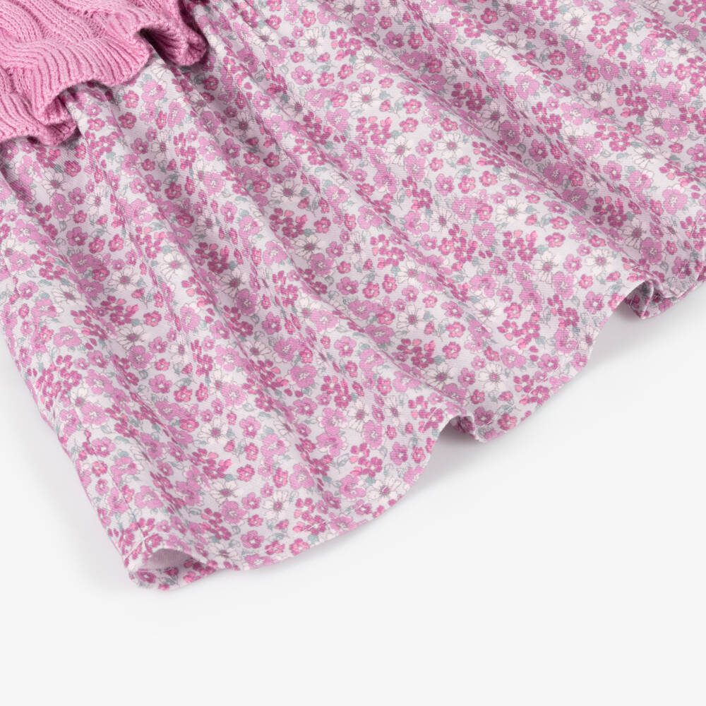 Boboli-Girls Pink Knit Dress Ensemble | Childrensalon Outlet