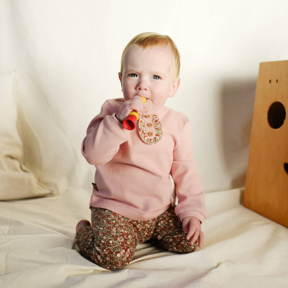 Boboli-Girls Pink Leggings Outfit Set | Childrensalon Outlet