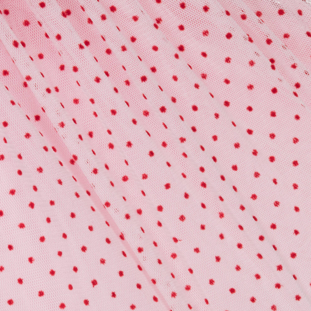 Boboli-Girls Pink & Red Knit Mushroom Dress Set | Childrensalon Outlet