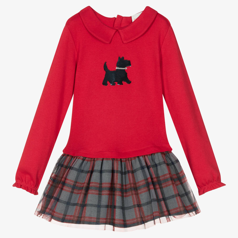 Boboli - Rotes Baumwollkleid-Set (M) | Childrensalon