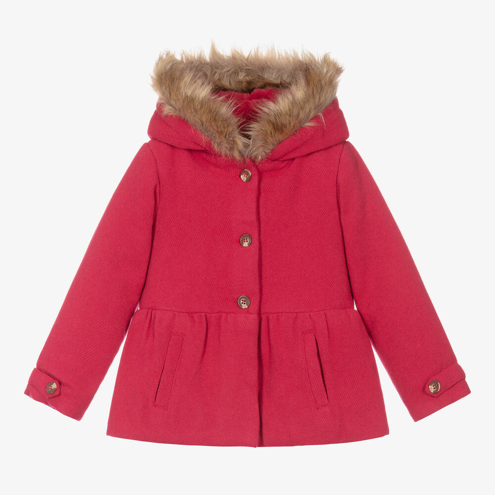 Tesco girls deals red coat