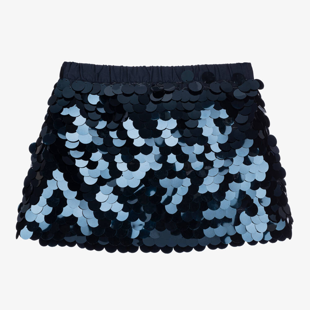 Boboli-Girls Shimmery Azure Tulle Skirt | Childrensalon Outlet