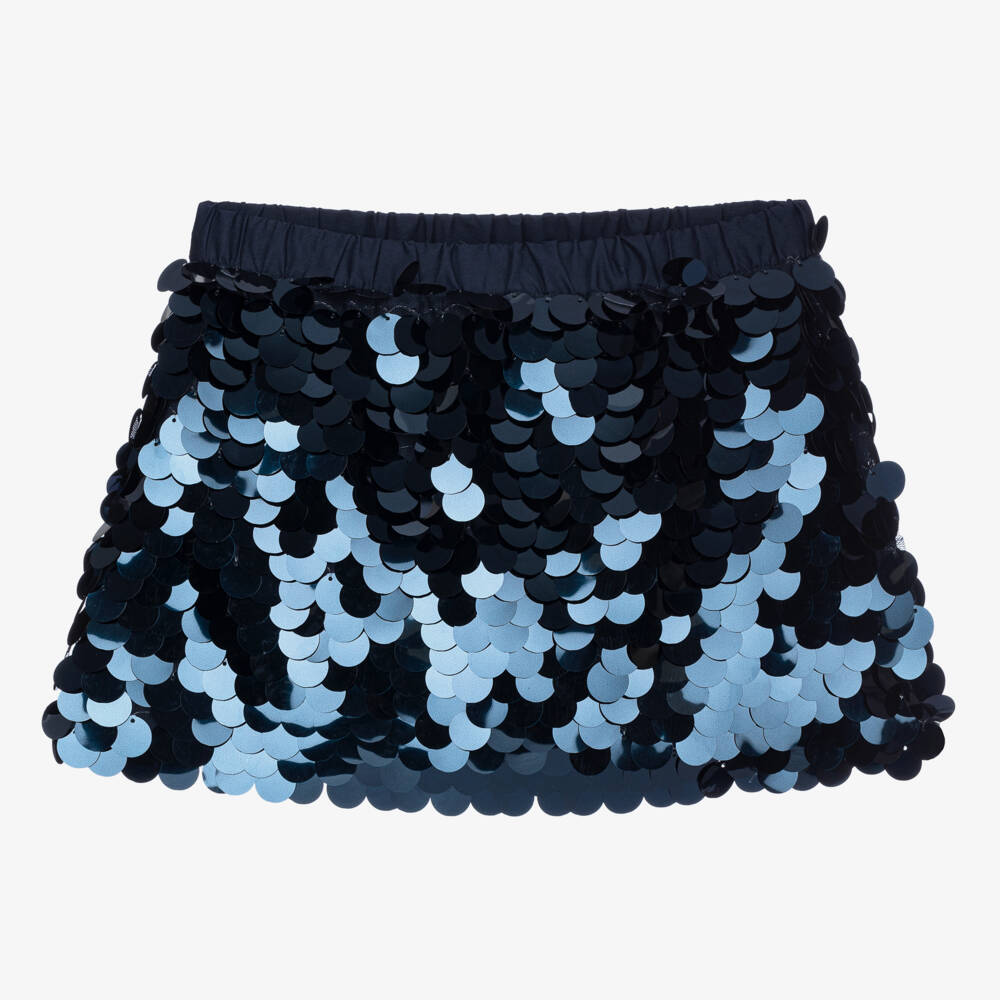 Boboli-Girls Shimmery Azure Tulle Skirt | Childrensalon Outlet