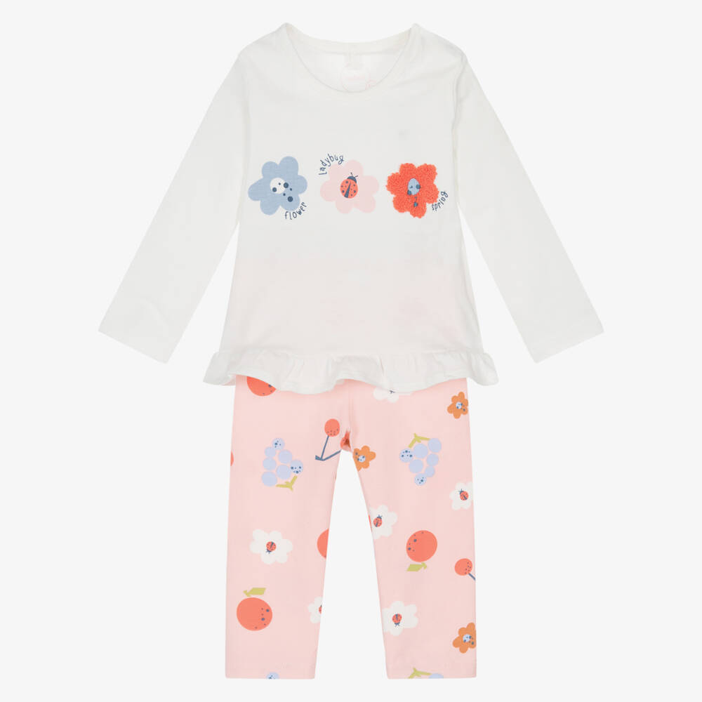Boboli-Girls' Soft Pink Legging Duo | Childrensalon Outlet