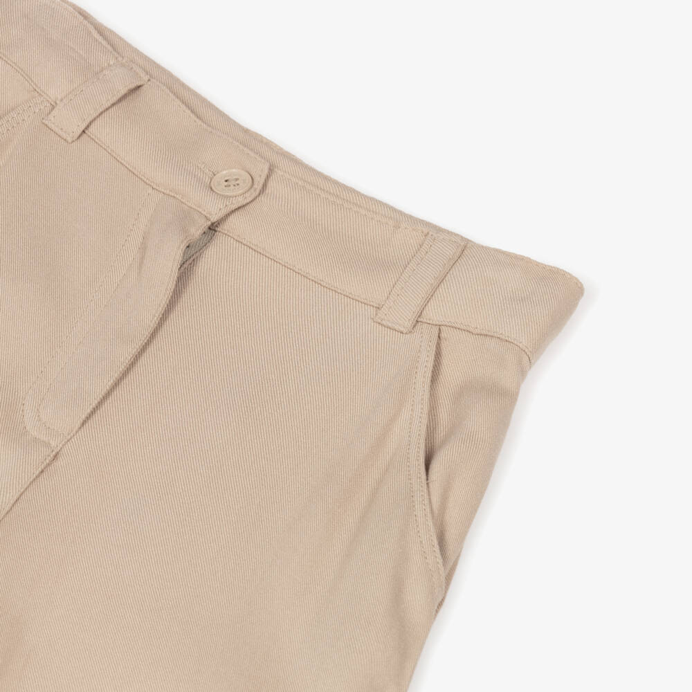 Boboli-بنطلون كارغو بيج أنيق للبنات | Childrensalon Outlet