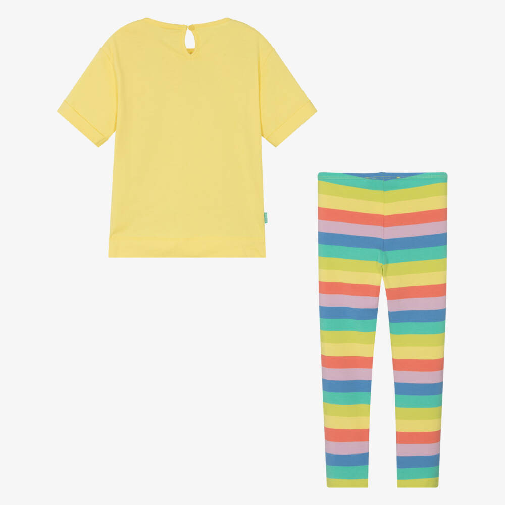 Boboli-Girls Sunny Cotton Leggings Ensemble | Childrensalon Outlet