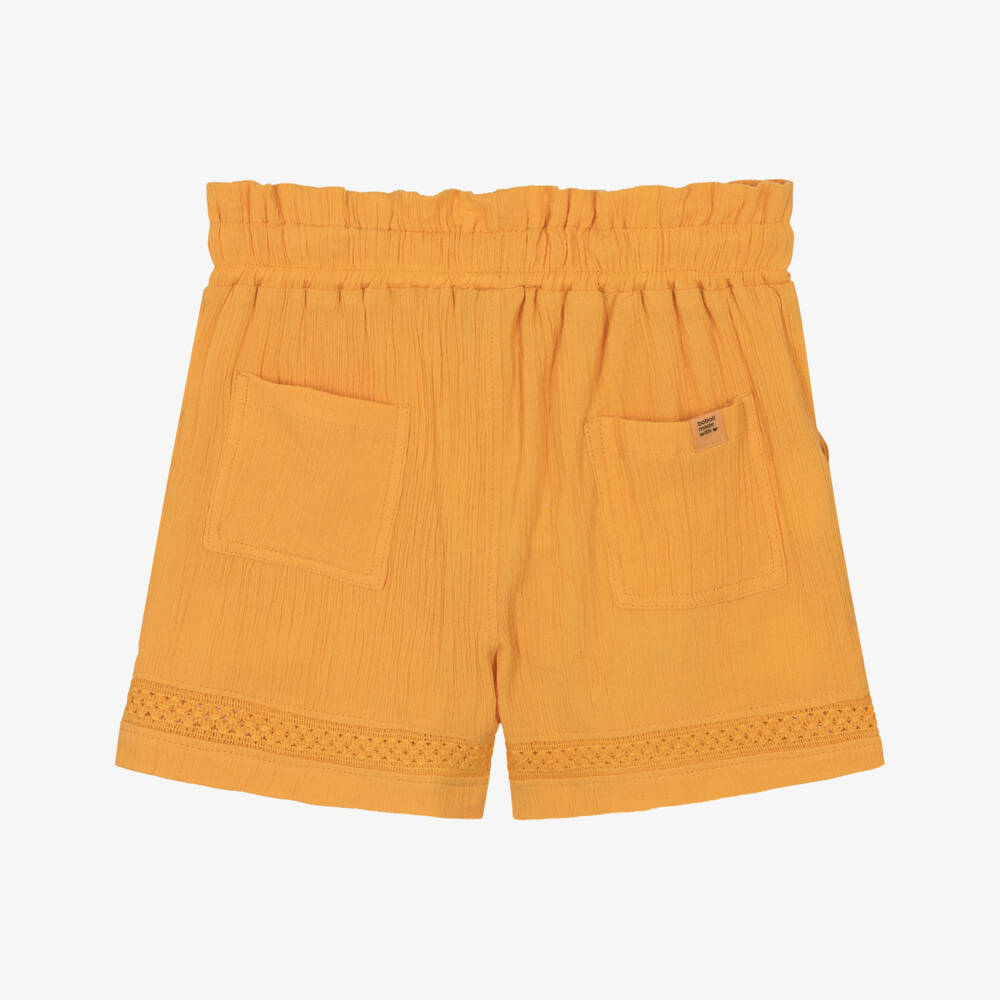Boboli-Girls Sunshine Cotton Crêpe Shorts | Childrensalon Outlet