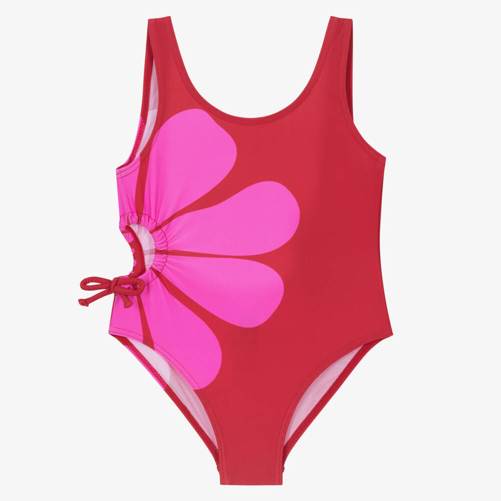 Boboli-Girls Vibrant Floral One-Piece Swimwear | Childrensalon Outlet