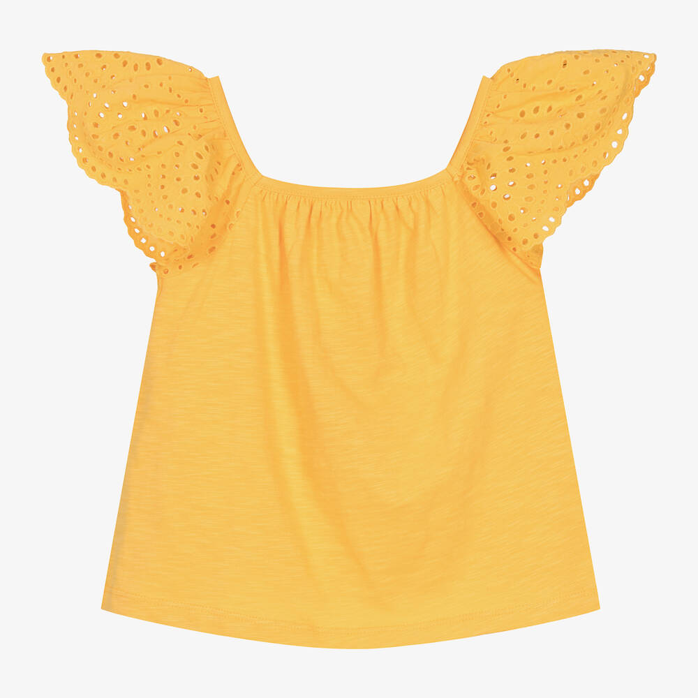Girls yellow blouse discount