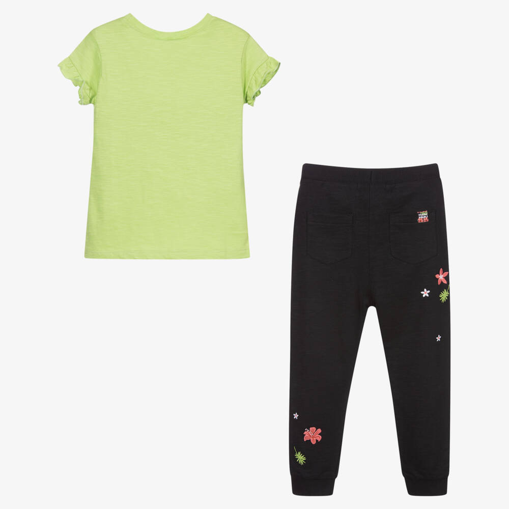 Boboli-Green & Black Joggers Set | Childrensalon Outlet