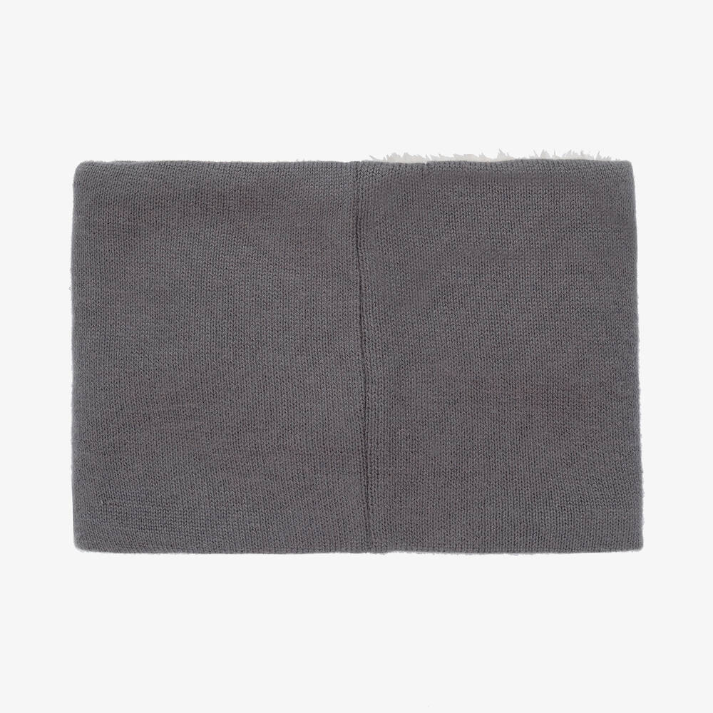 Boboli-Grey Knitted Snood | Childrensalon Outlet