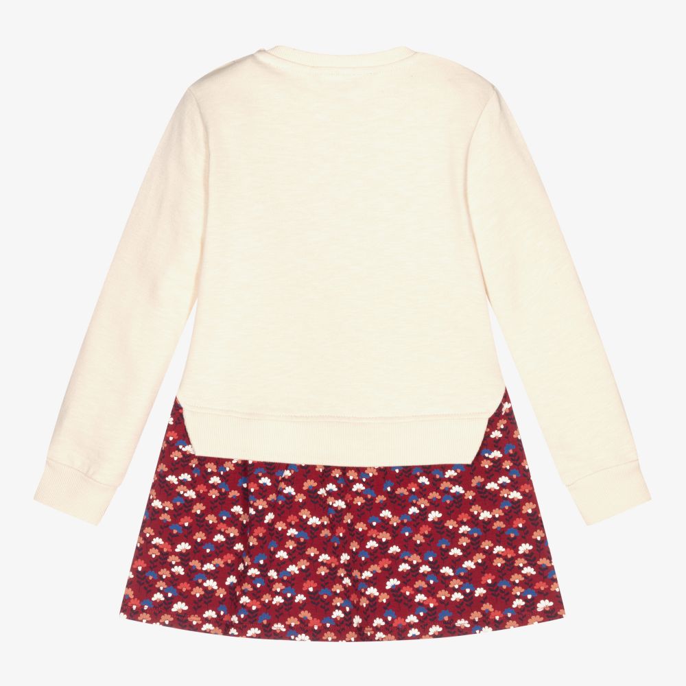 Boboli-Ivory Cat Dress Set | Childrensalon Outlet