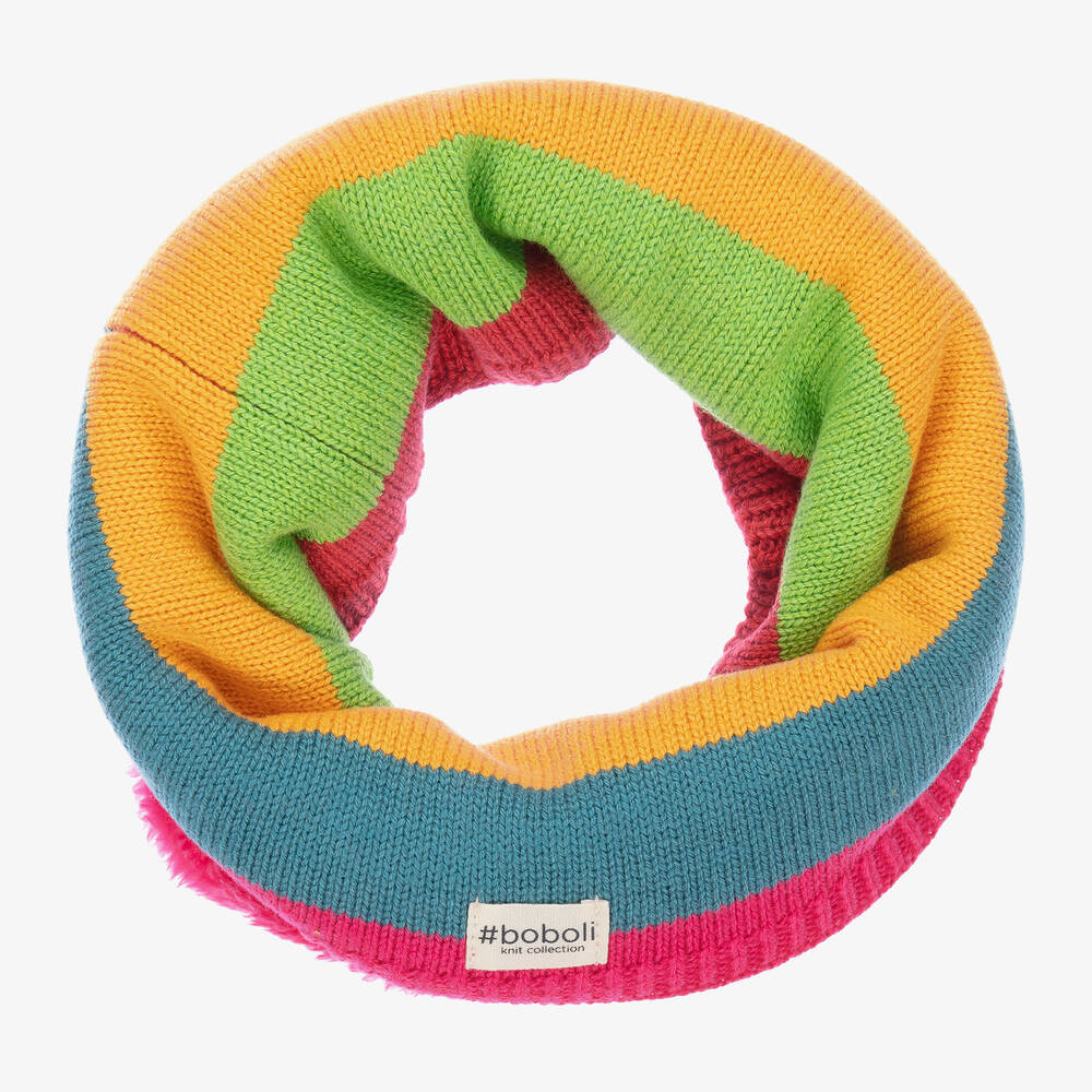 Boboli - Multicoloured Stripes Snood | Childrensalon